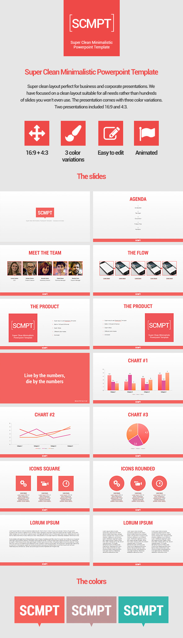 Super Clean Minimalistic Powerpoint Template