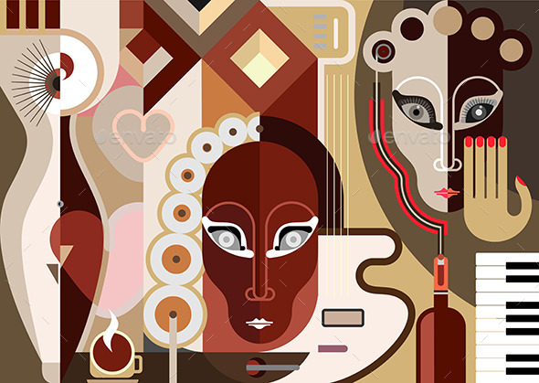GraphicRiver Abstract Music Illustration 9425661 GraphicRiver Abstract Music Illustration 9425661