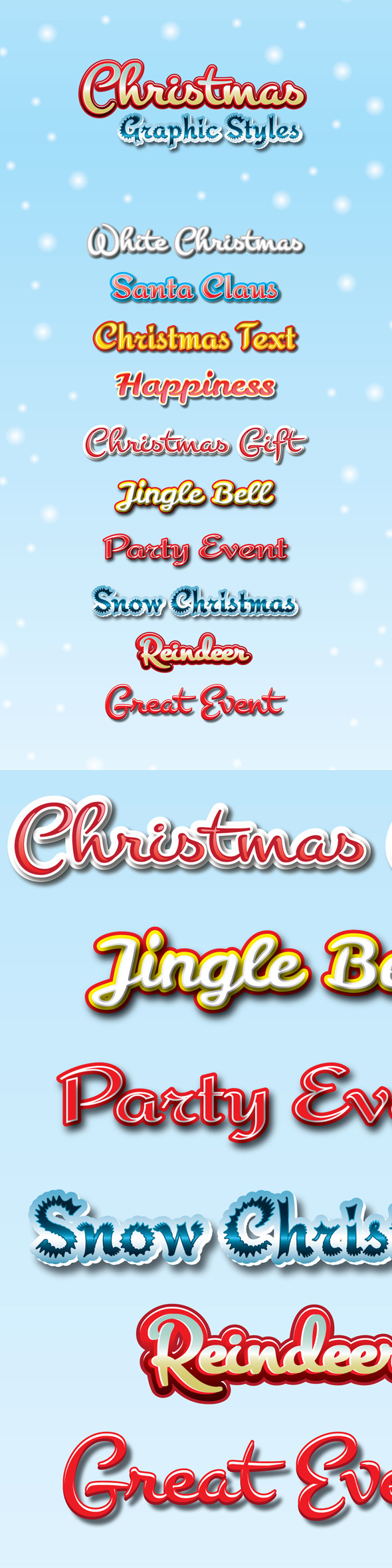 Christmas Graphic Styles for Ai Christmas Graphic Styles for Ai
