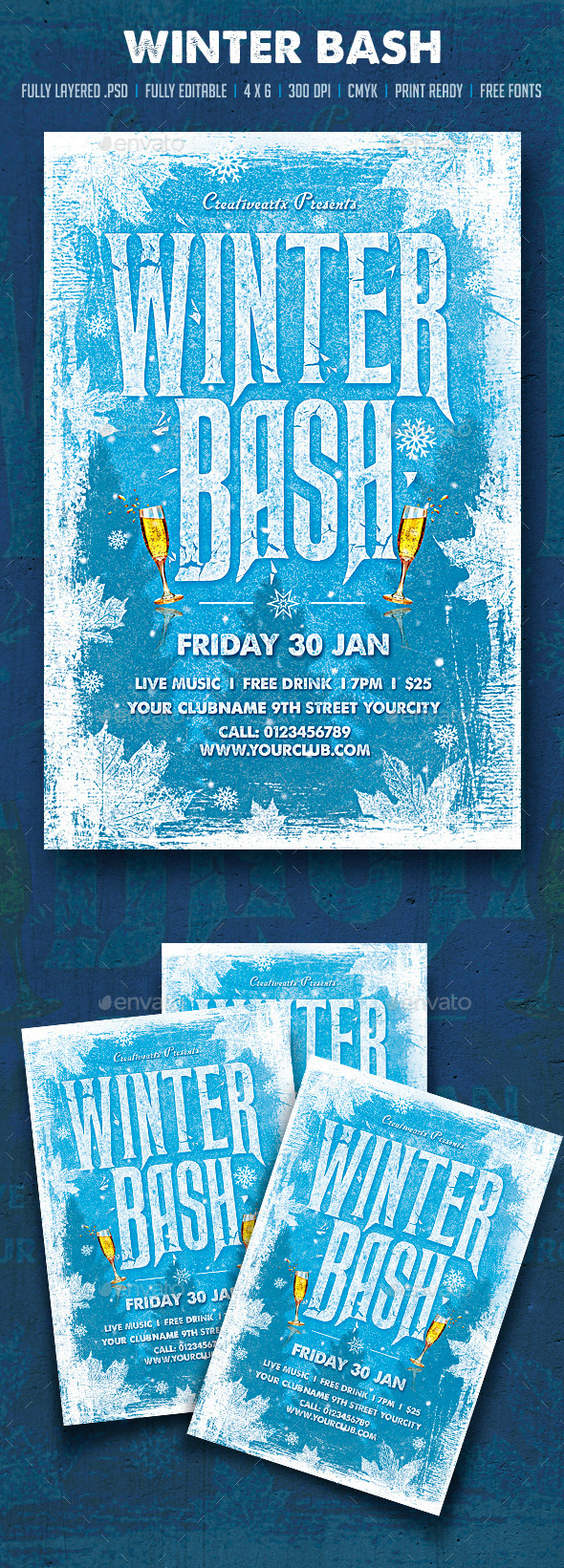 GraphicRiver Winter Bash 9376991 GraphicRiver Winter Bash 9376991