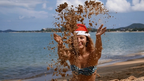 Celebrating Christmas on Beach