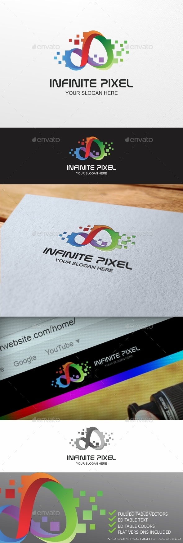 GraphicRiver Infinite Pixel Logo 9429154 GraphicRiver Infinite Pixel Logo 9429154