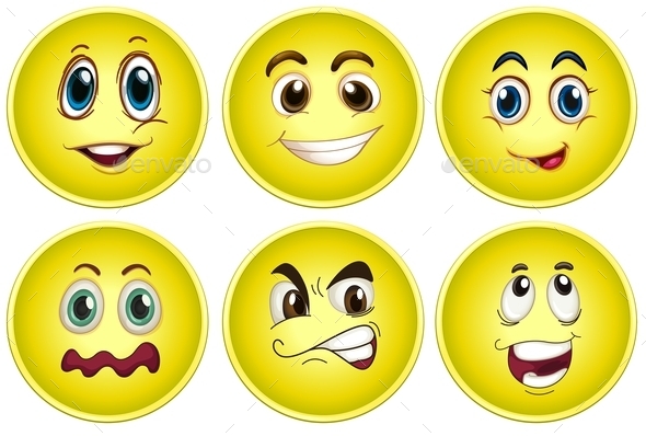 GraphicRiver Yellow Face Set 9430310 GraphicRiver Yellow Face Set 9430310