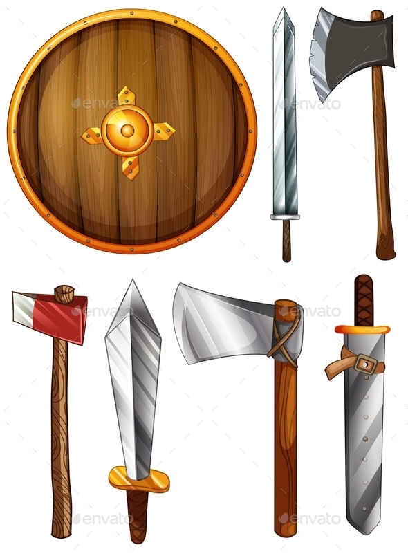 GraphicRiver Shield Swords and Axes 9430698 GraphicRiver Shield Swords and Axes 9430698