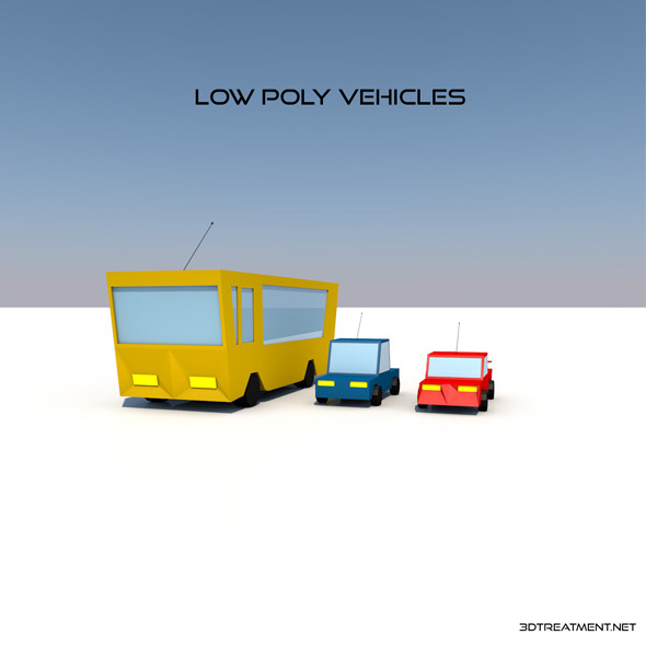 3DOcean Low Poly Vehicles 9430966 3DOcean Low Poly Vehicles 9430966
