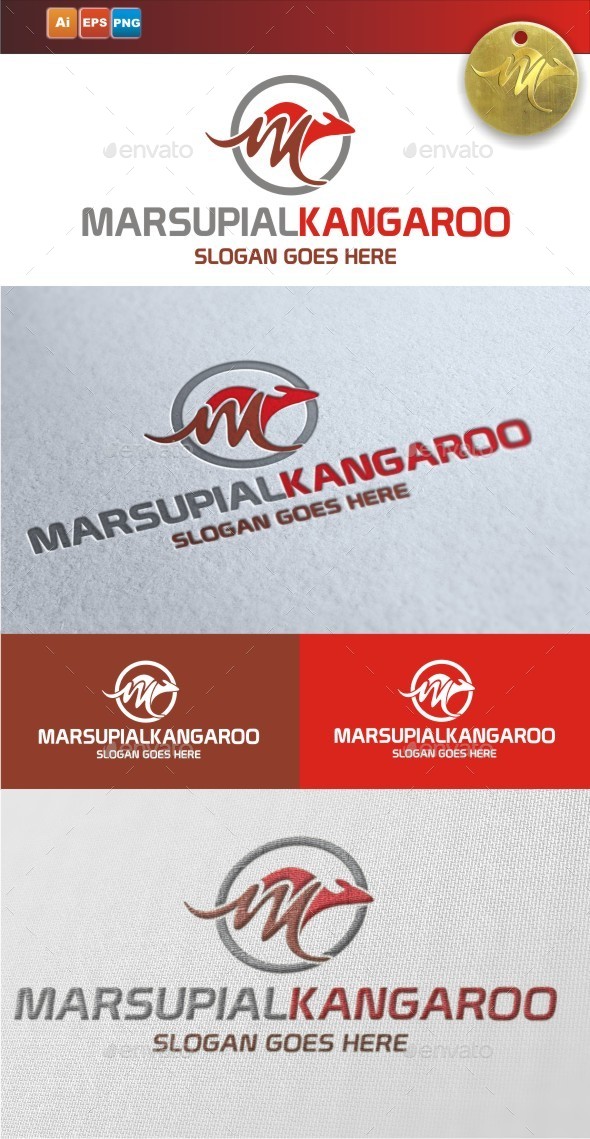 GraphicRiver Marsupial Kangaroo 9431144 GraphicRiver Marsupial Kangaroo 9431144