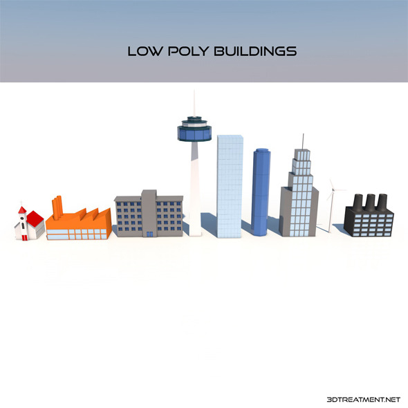 3DOcean Low Poly Buildings 9431509 3DOcean Low Poly Buildings 9431509