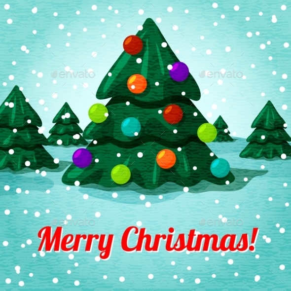 GraphicRiver Merry Christmas greeting card with cute christmas 9431793 GraphicRiver Merry Christmas greeting card with cute christmas 9431793