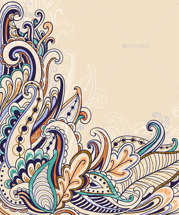 GraphicRiver Decorative Abstract Floral Background 9432574 GraphicRiver Decorative Abstract Floral Background 9432574