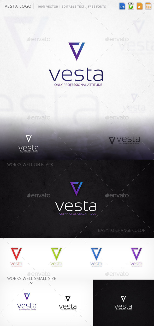 Vesta Logo (Letters)