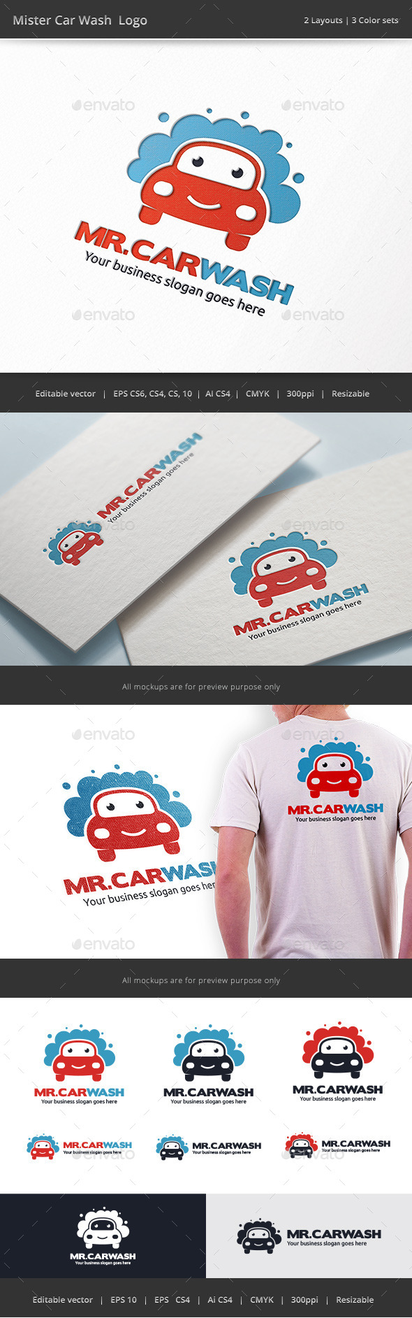 Mister Car Wash Logo (Objects)