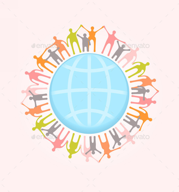 GraphicRiver People Around the World Holding Hands 9434052 GraphicRiver People Around the World Holding Hands 9434052