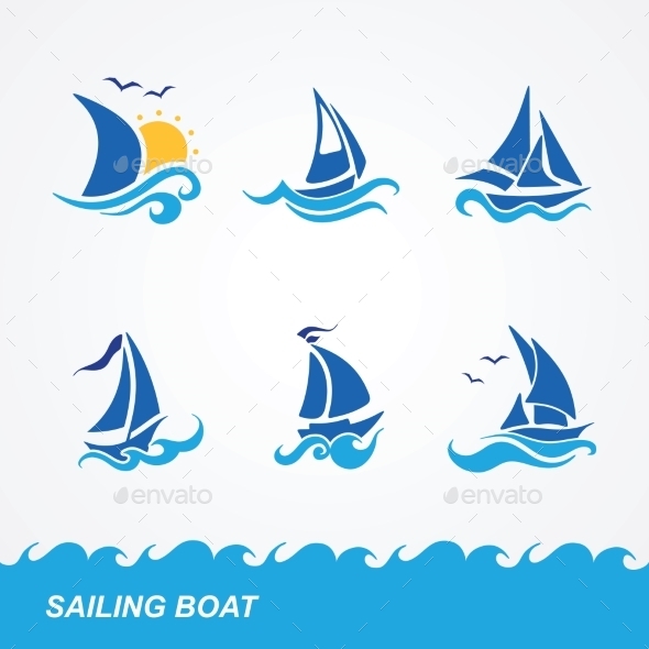 GraphicRiver Set of Sailboat Icons 9434141 GraphicRiver Set of Sailboat Icons 9434141