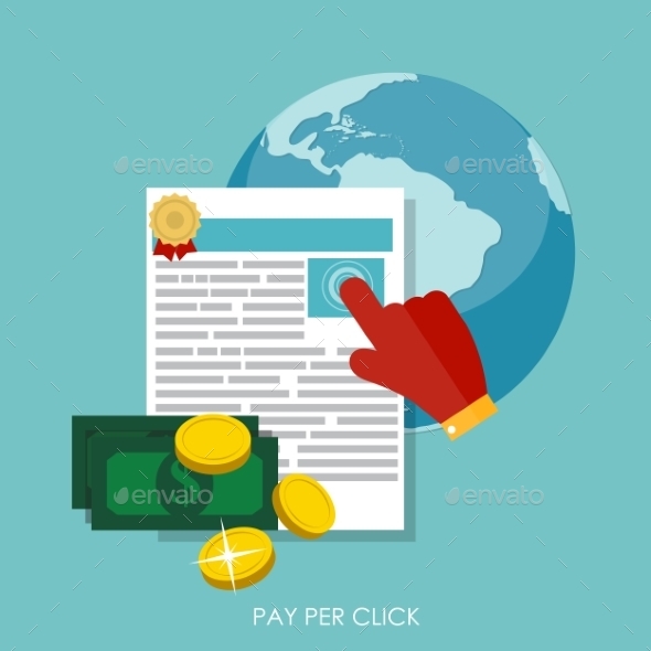 GraphicRiver Pay Per Click Flat Concept for Web Marketing 9434427 GraphicRiver Pay Per Click Flat Concept for Web Marketing 9434427