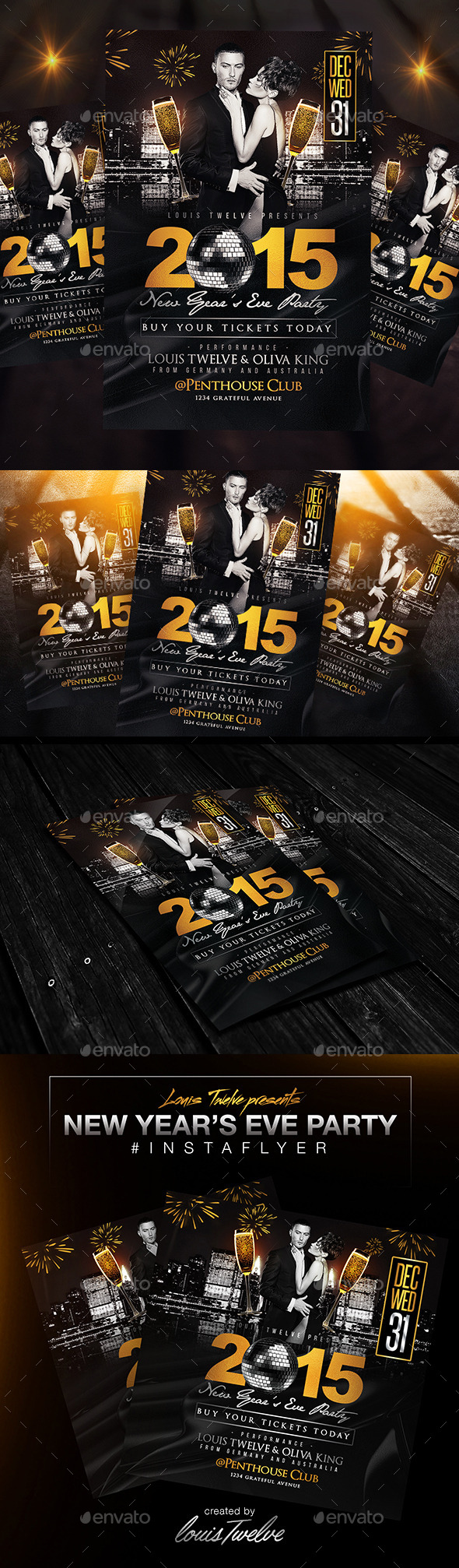 New Year's Eve Party Flyer + InstaPromo (Clubs & Parties)