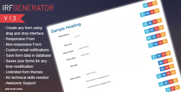 Inception Responsive Form Generator IRFGenerator Inception Responsive Form Generator IRFGenerator