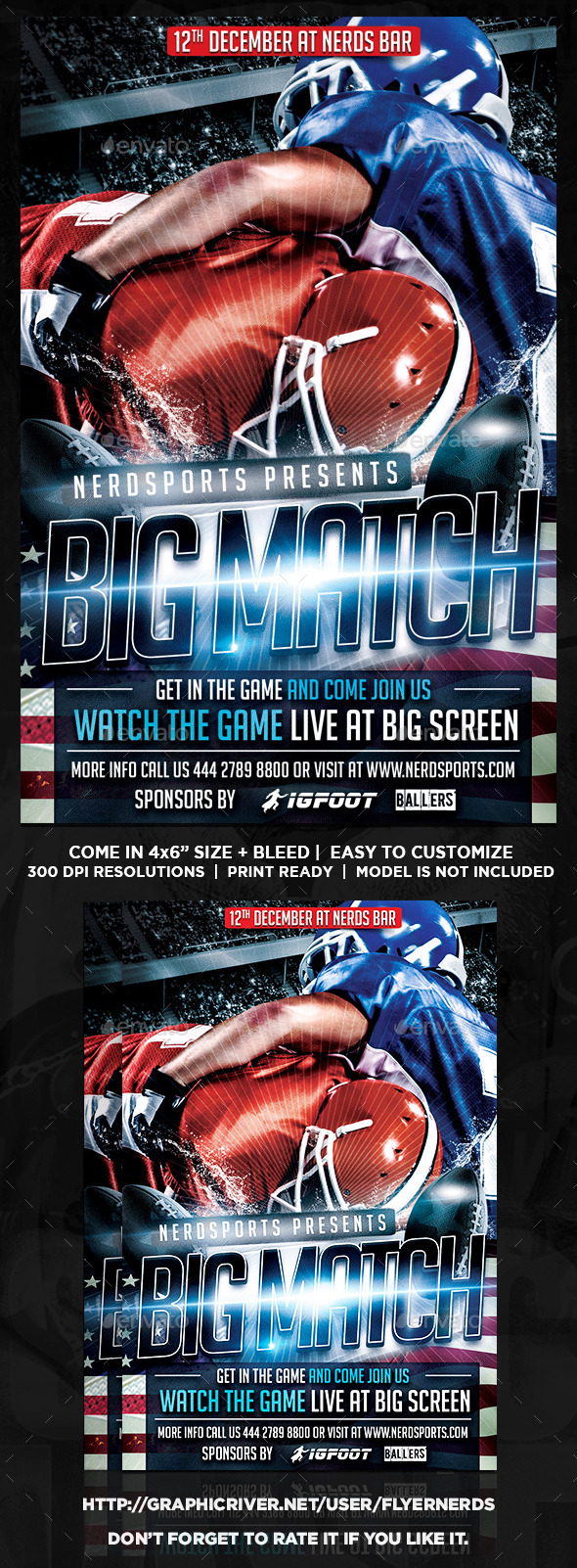 Football Big Match Flyer (Sports)