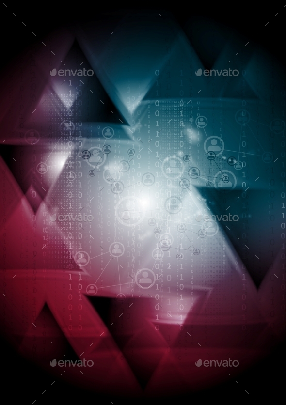 GraphicRiver Tech Background with Triangles 9436588 GraphicRiver Tech Background with Triangles 9436588