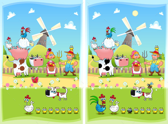 GraphicRiver Spot the Differences 9437335 GraphicRiver Spot the Differences 9437335