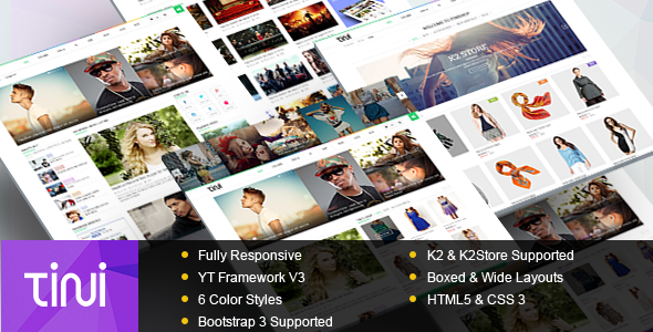 Tini - News/Magazine Template with Online Shop