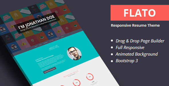 ThemeForest Flato vCard Resume Personal WordPress Theme 9330201 ThemeForest Flato vCard Resume Personal WordPress Theme 9330201