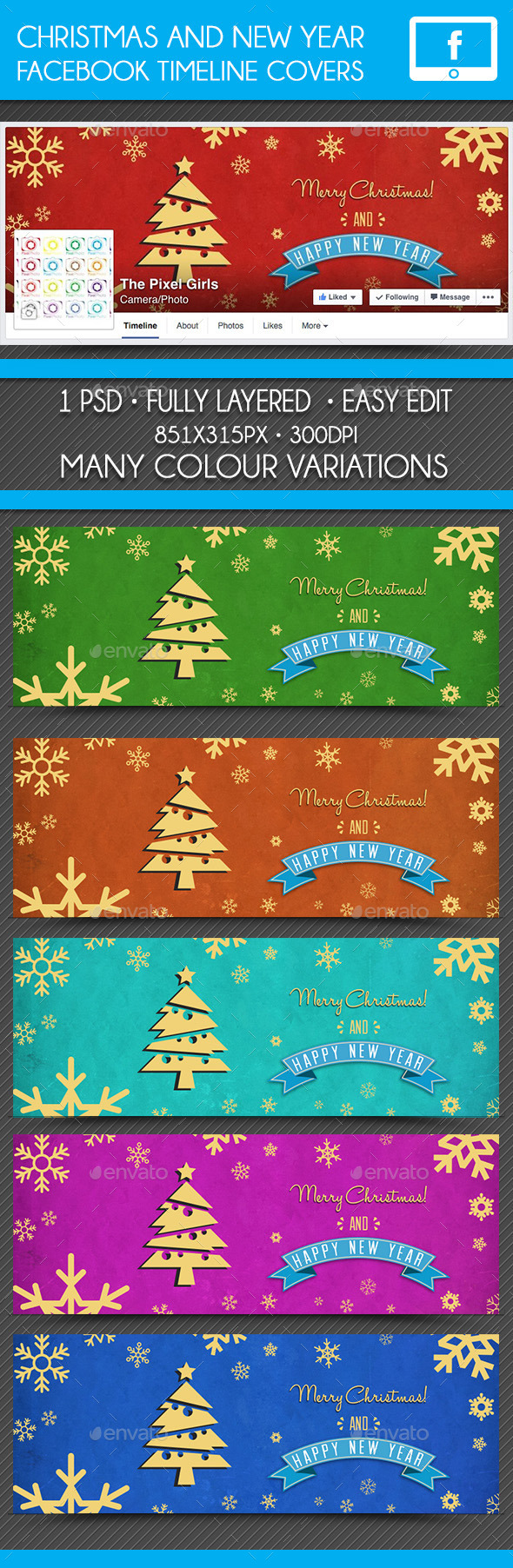 GraphicRiver Christmas & New Year Facebook Timeline Cover 9438298 GraphicRiver Christmas & New Year Facebook Timeline Cover 9438298