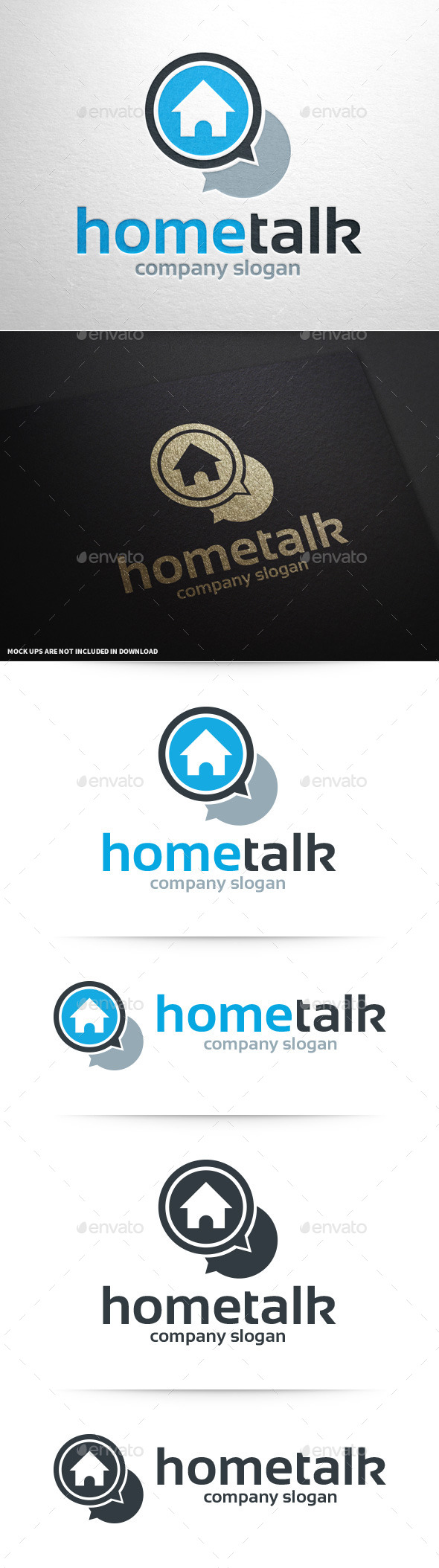 GraphicRiver Home Talk Logo Template 9439418 GraphicRiver Home Talk Logo Template 9439418