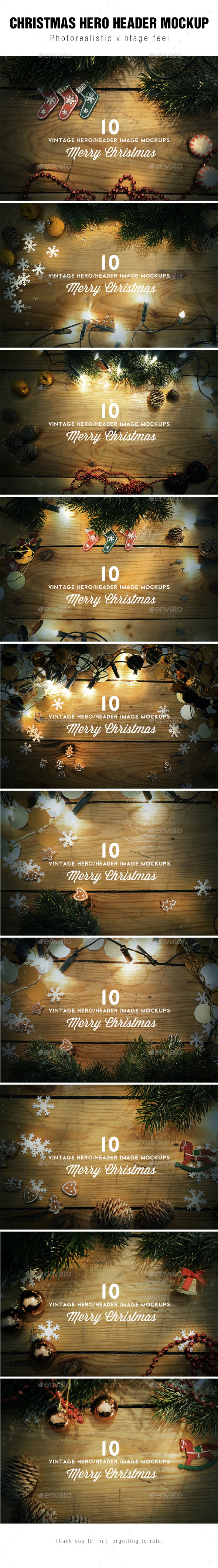 GraphicRiver Christmas Hero Header Images Mockup 9409467 GraphicRiver Christmas Hero Header Images Mockup 9409467