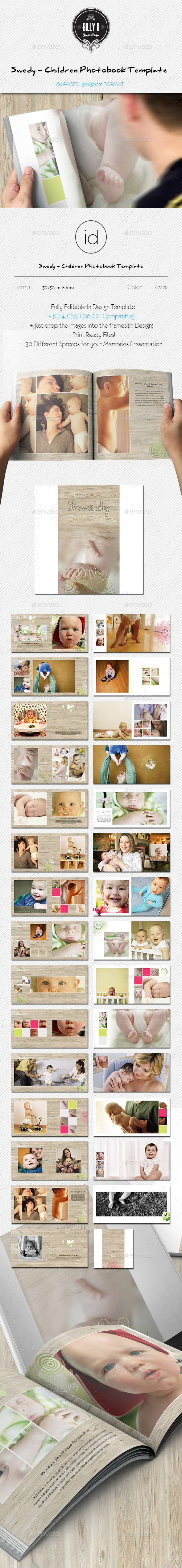 GraphicRiver Swedy Children Photobook Template 9407063 GraphicRiver Swedy Children Photobook Template 9407063
