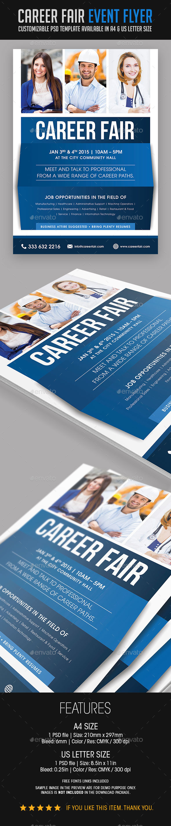 GraphicRiver Career Fair Event Flyer 9409287 GraphicRiver Career Fair Event Flyer 9409287