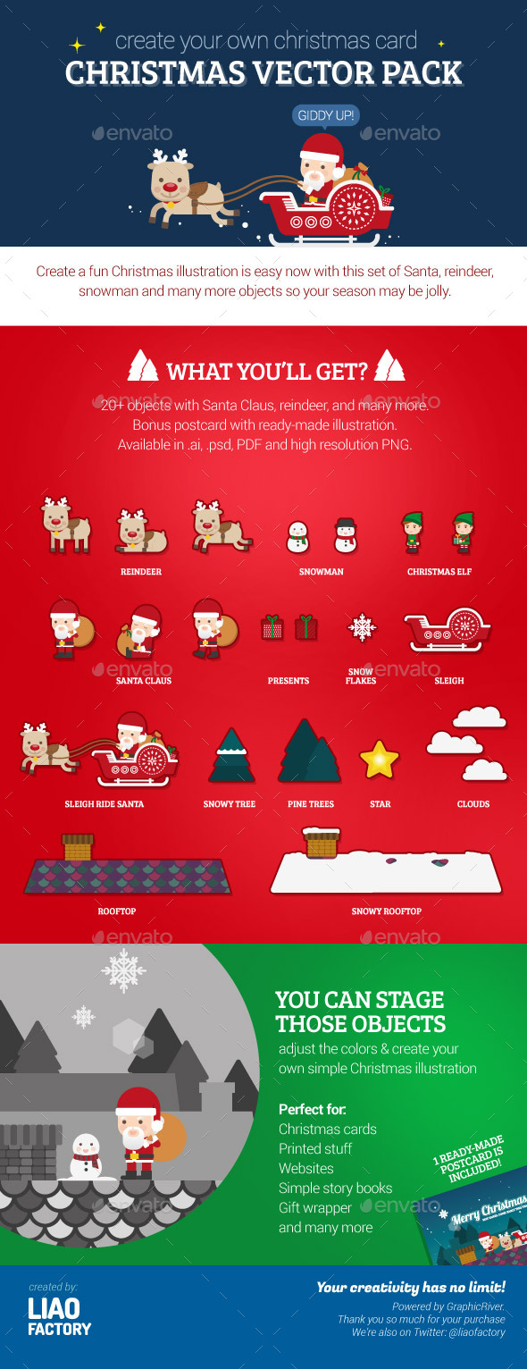 GraphicRiver Christmas Vector Pack 9406209 GraphicRiver Christmas Vector Pack 9406209