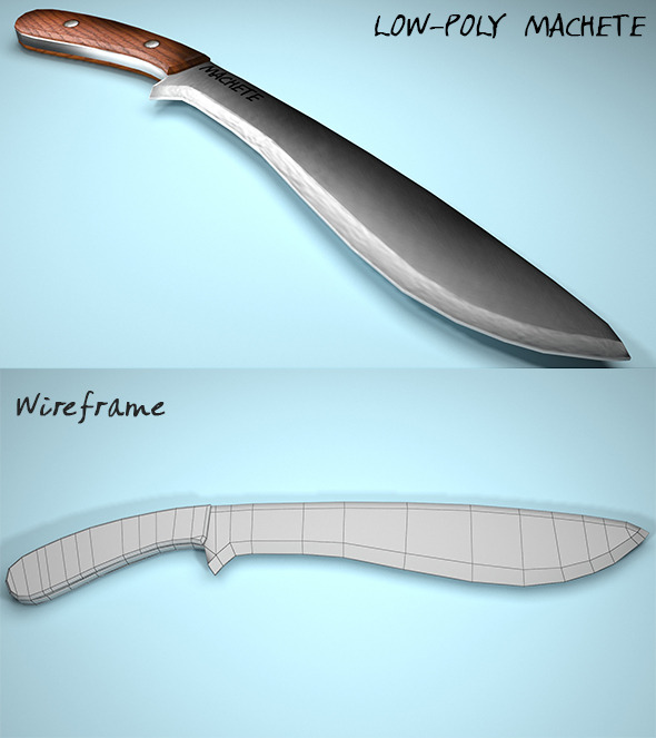 3DOcean Machete Low-Poly 9442690 3DOcean Machete Low-Poly 9442690