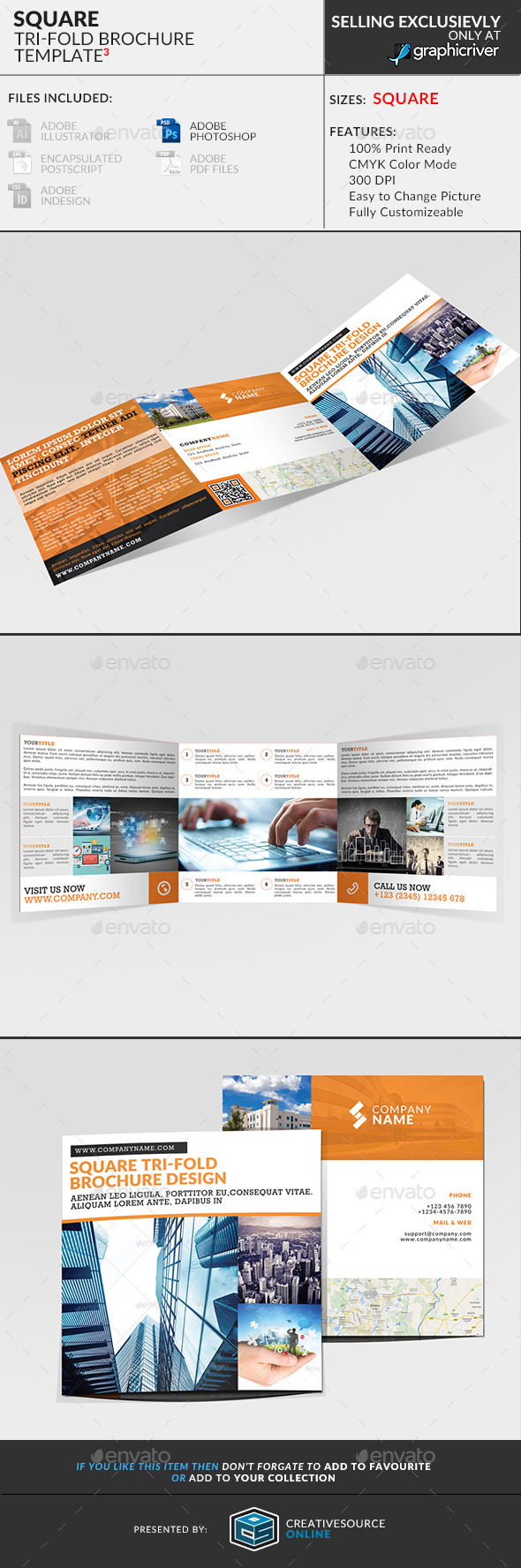 GraphicRiver Square Trifold Brochure 3 9443423 GraphicRiver Square Trifold Brochure 3 9443423