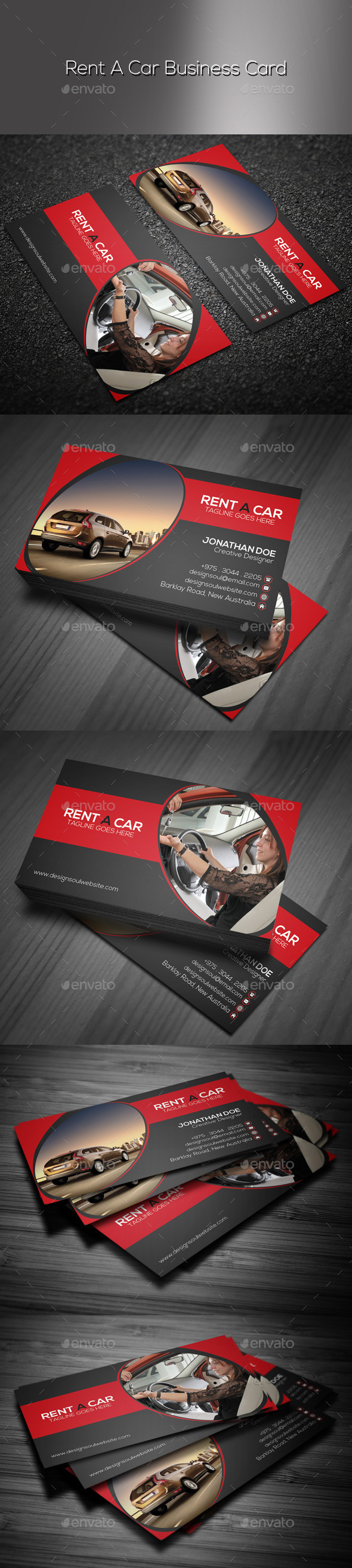GraphicRiver Rent A Car Business Card 9444262 GraphicRiver Rent A Car Business Card 9444262
