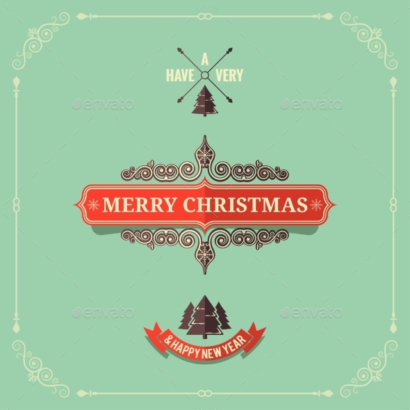 Christmas Vintage Card Background