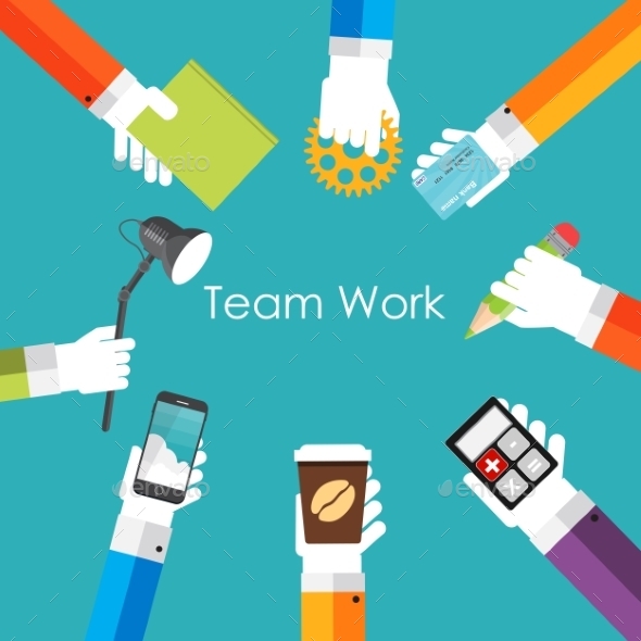 GraphicRiver Team Work Flat Concept Vector Illustration 9444832 GraphicRiver Team Work Flat Concept Vector Illustration 9444832