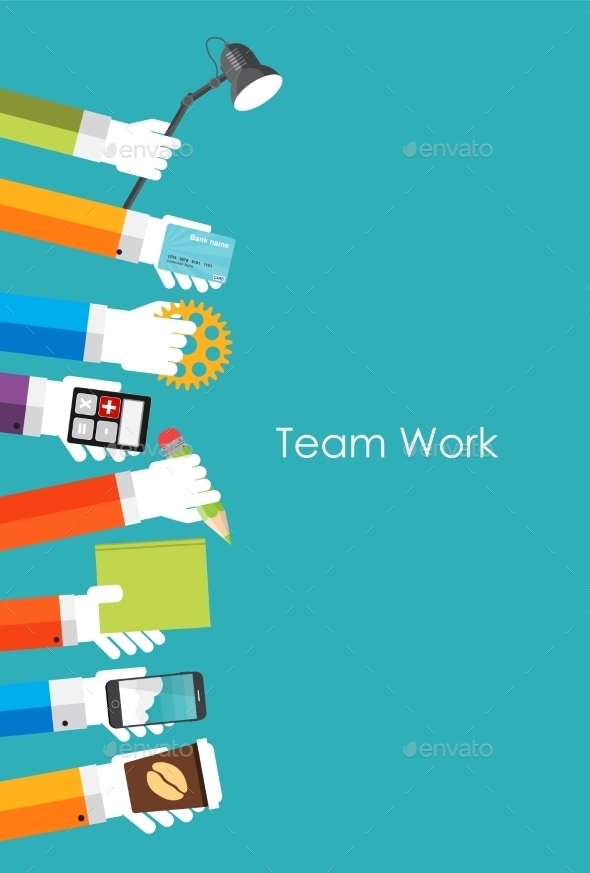 GraphicRiver Team Work Flat Concept Vector Illustration 9444834 GraphicRiver Team Work Flat Concept Vector Illustration 9444834