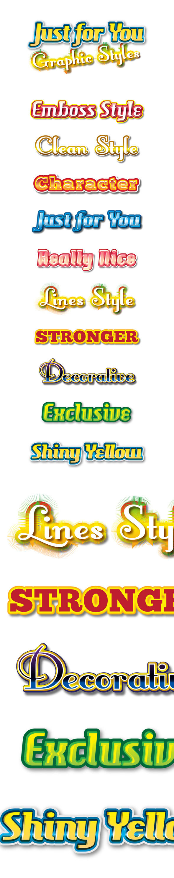 GraphicRiver Just for You Graphic Styles for Ai 9445601 GraphicRiver Just for You Graphic Styles for Ai 9445601