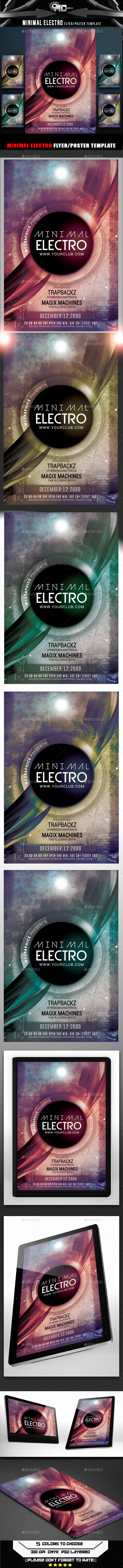 Minimal Electro Flyer Template (Clubs & Parties)