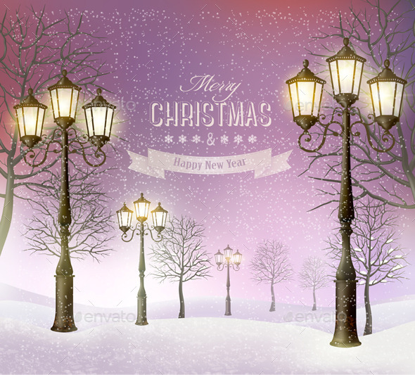 GraphicRiver Winter Landscape 9445941 GraphicRiver Winter Landscape 9445941