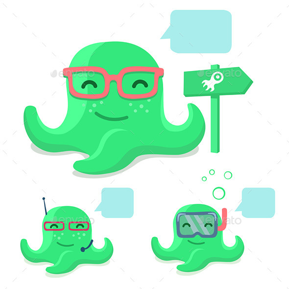 GraphicRiver Smiling Octopus 9447534 GraphicRiver Smiling Octopus 9447534