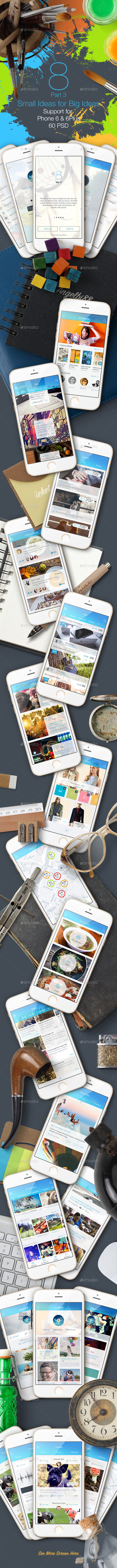GraphicRiver 8 Part 3 Mobile UI Kit 9447664 GraphicRiver 8 Part 3 Mobile UI Kit 9447664