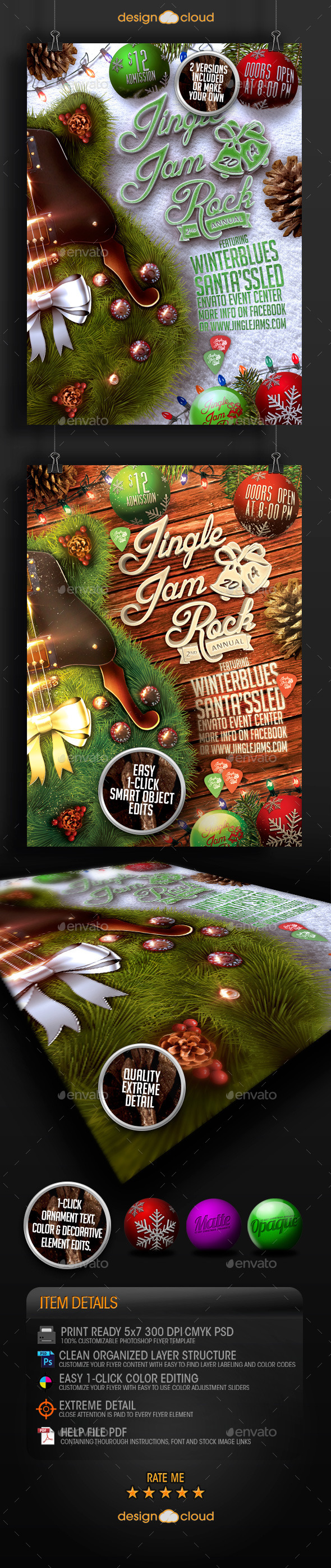 GraphicRiver Jingle Jam Rock Christmas Flyer Template 9449247 GraphicRiver Jingle Jam Rock Christmas Flyer Template 9449247