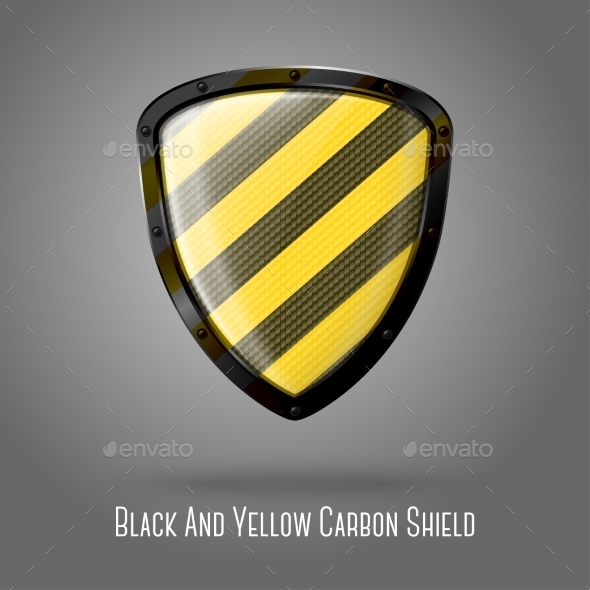 GraphicRiver Yellow and Black Caution Shield 9449451 GraphicRiver Yellow and Black Caution Shield 9449451