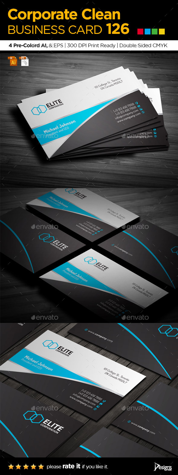 GraphicRiver Simple and Clean Business Card 126 9449706 GraphicRiver Simple and Clean Business Card 126 9449706