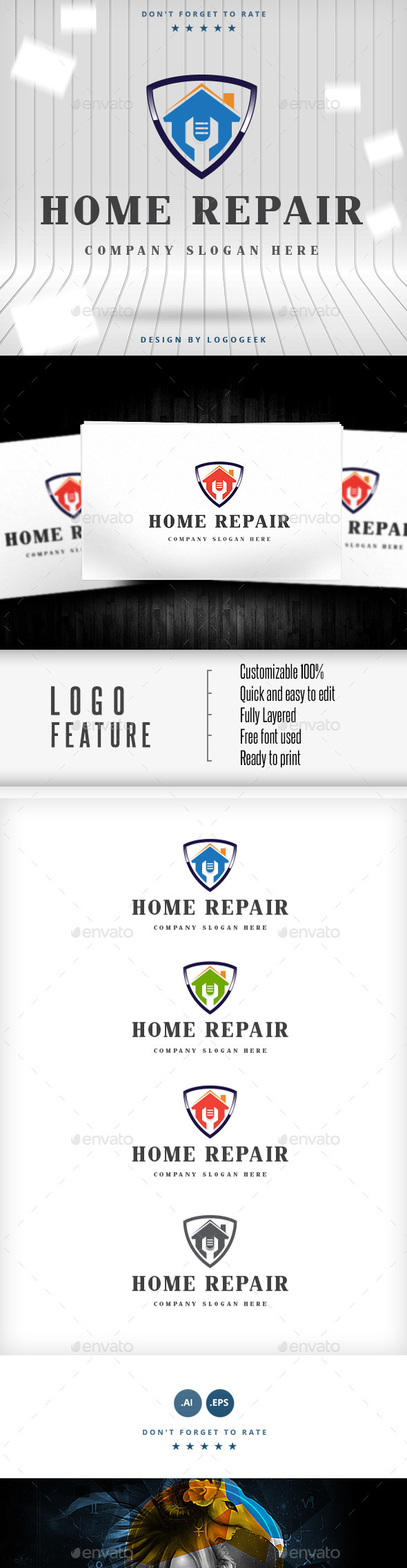 Home Repair Logo (Buildings)