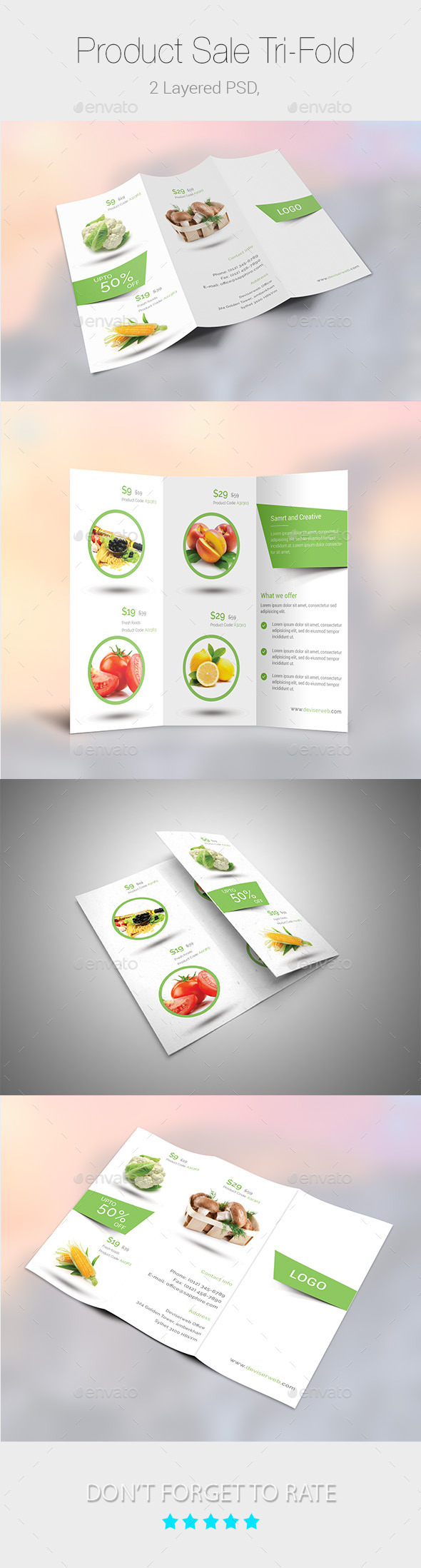 GraphicRiver Product Sale Promotion Tri-Fold Templates 9450212 GraphicRiver Product Sale Promotion Tri-Fold Templates 9450212
