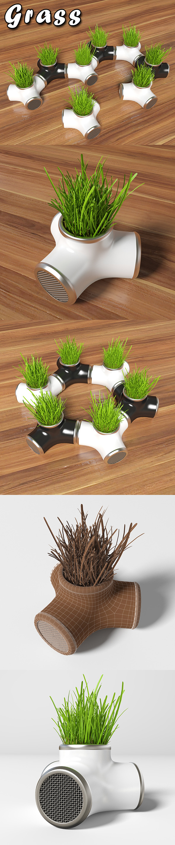 3DOcean Decorative grass in a pot 9450930 3DOcean Decorative grass in a pot 9450930