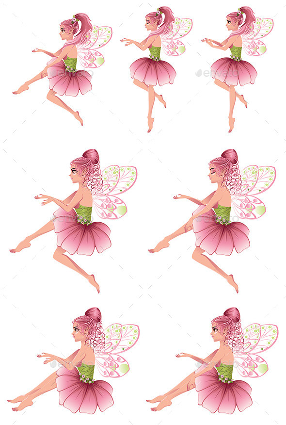 Pink Floral Fairy