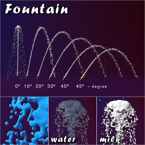 3DOcean Fountain splash 9451803 3DOcean Fountain splash 9451803